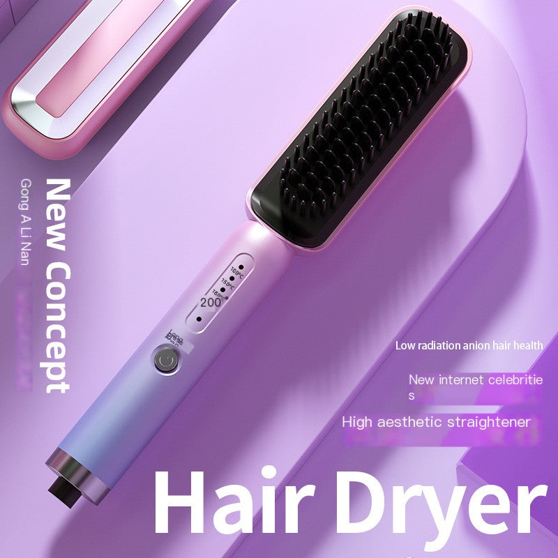 Herramienta de Cepillo Eléctrico para Alisar y Rizar el Cabello